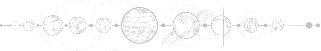 planet line drawing