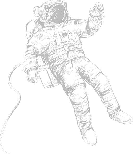 astronaut drawing
